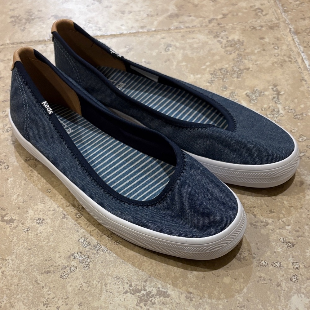 Keds Women's Denim Blue Flats